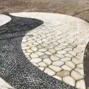 邯郸 黄金麻冰裂纹地铺石工地铺装案例