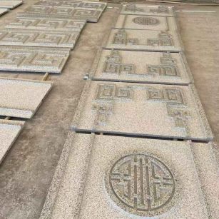 邯郸 白麻花岗岩外墙立面雕刻板