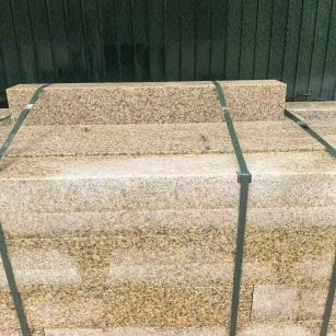 邯郸 黄金麻花岗岩石材机切面栏杆料半成品