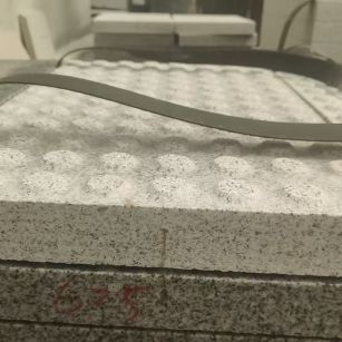 邯郸 芝麻白花岗岩6.0公分荔枝面五轴加工雕刻盲点