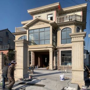 邯郸 黄金麻花岗岩荔枝面别墅外墙干挂私家专属