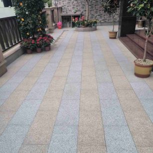 邯郸 黄金麻白麻荔枝面庭院铺装展示