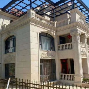 邯郸 黄金麻花岗岩荔枝面别墅外墙干挂