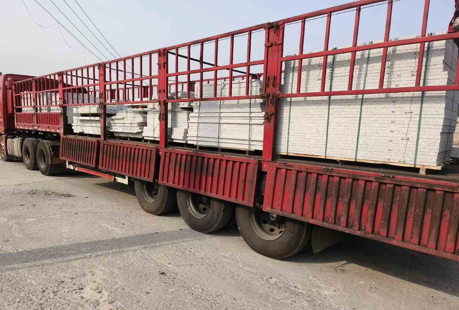 邯郸 白麻荔枝面外墙干挂，工厂装车日常