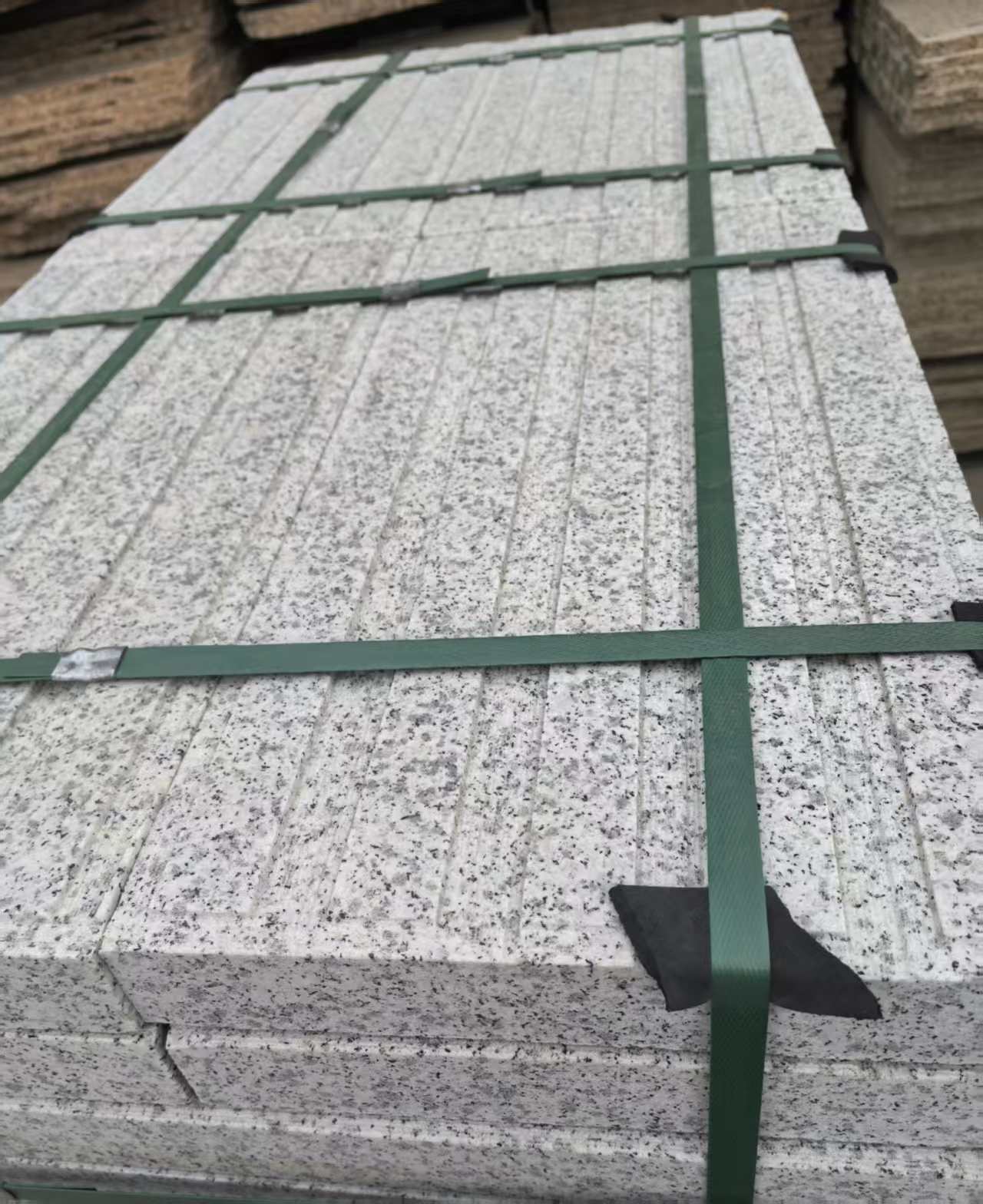 邯郸 白麻花岗岩直行盲道石，盲条，地铺石