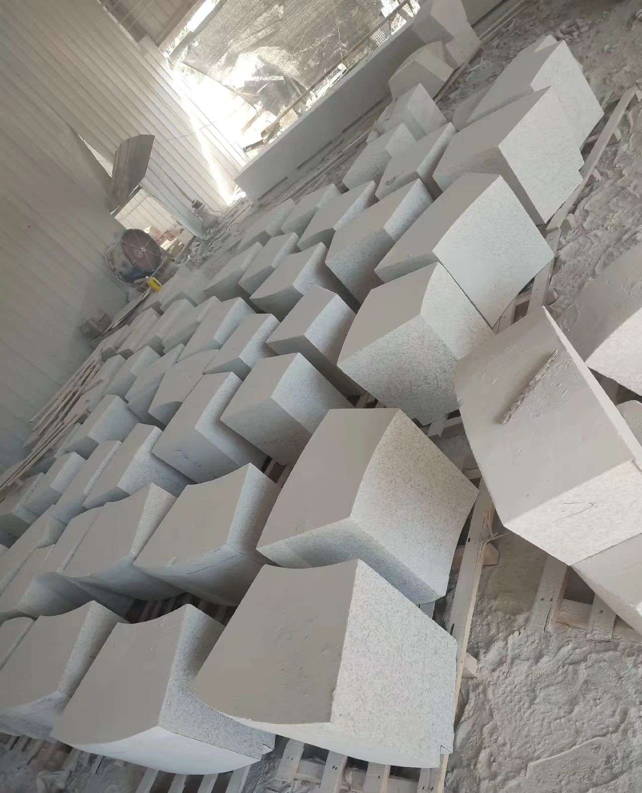 邯郸 白麻花岗岩异形坐凳