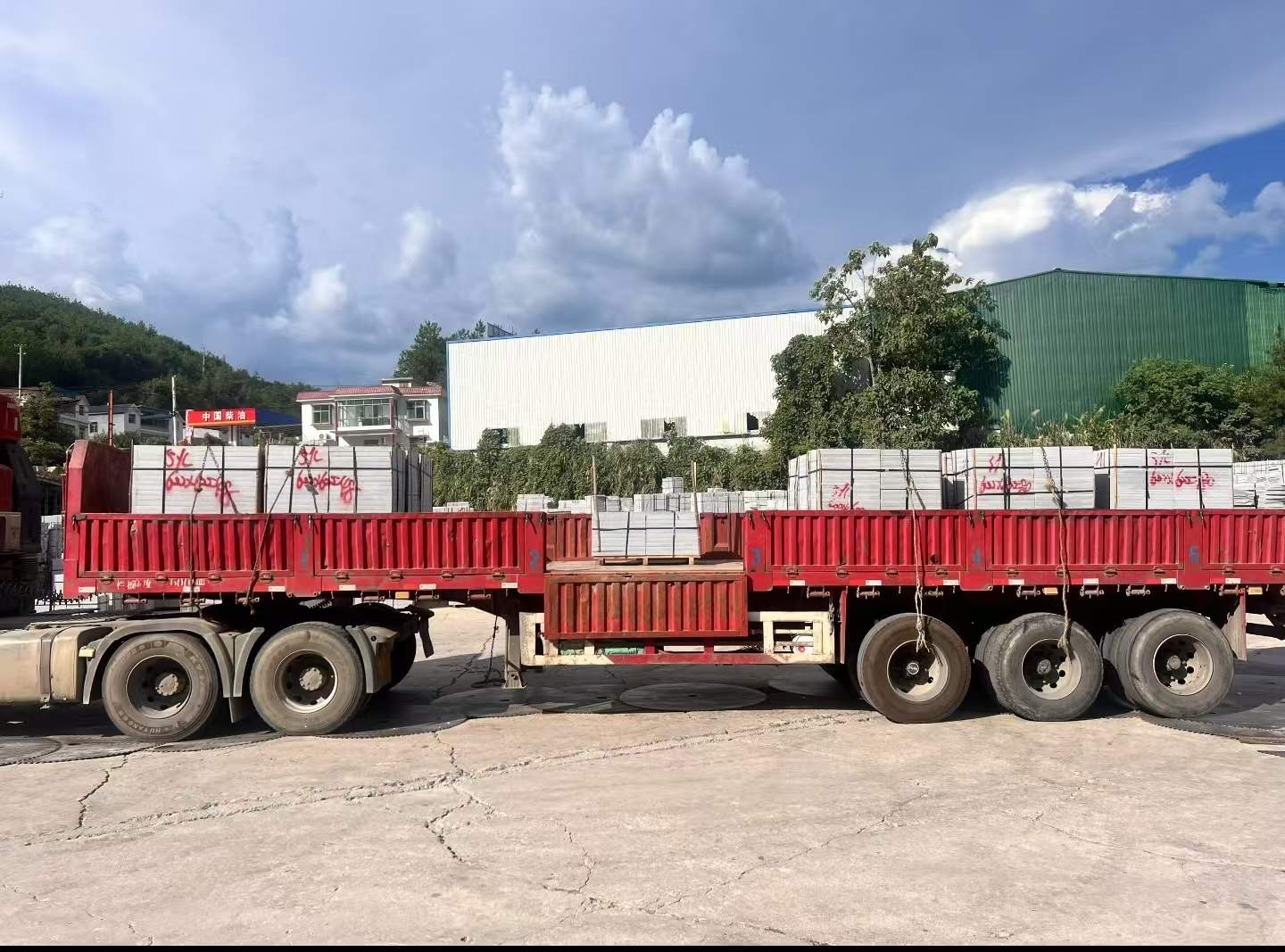 邯郸 芝麻灰花岗岩地铺石出货日常