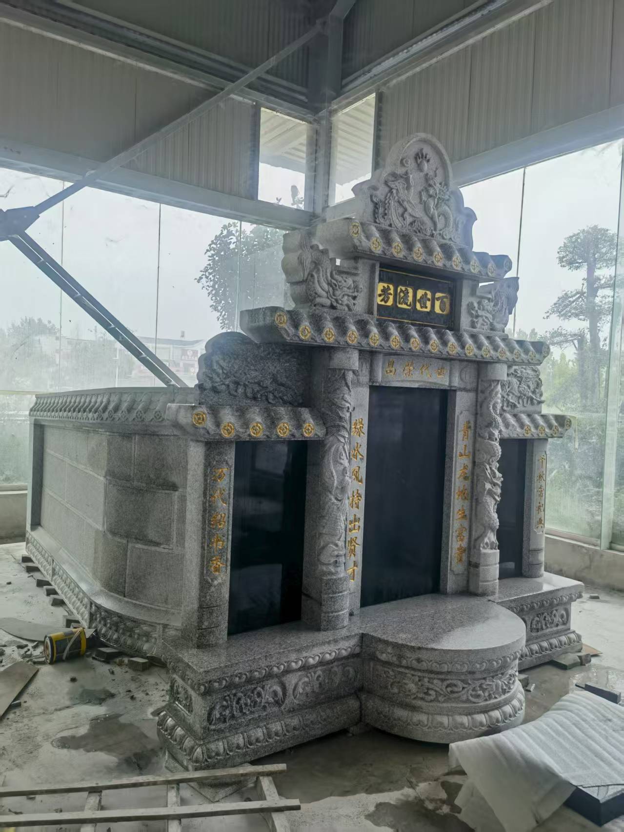 邯郸 芝麻白墓碑效果展示图