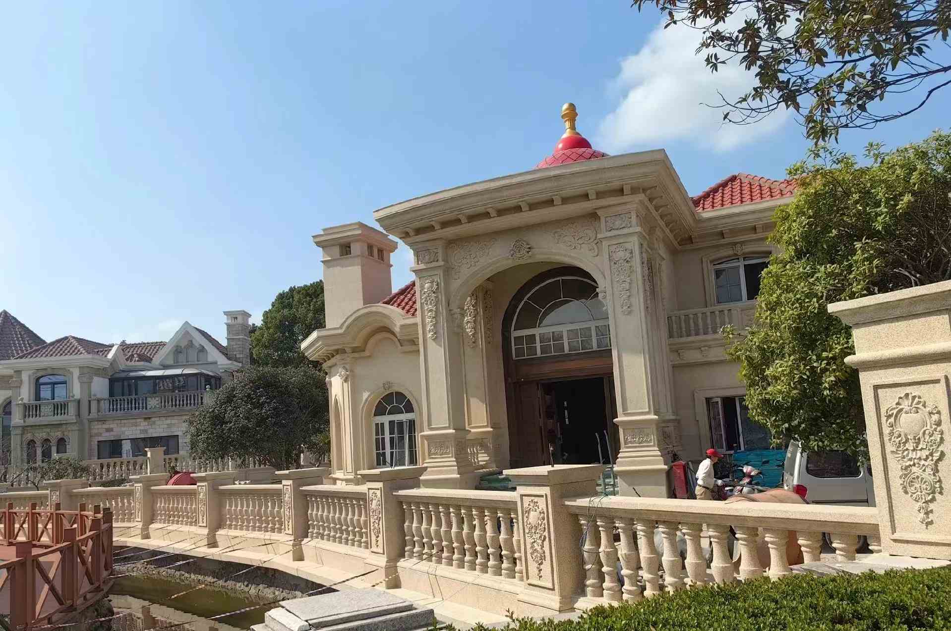 邯郸 黄金麻花岗岩欧式别墅