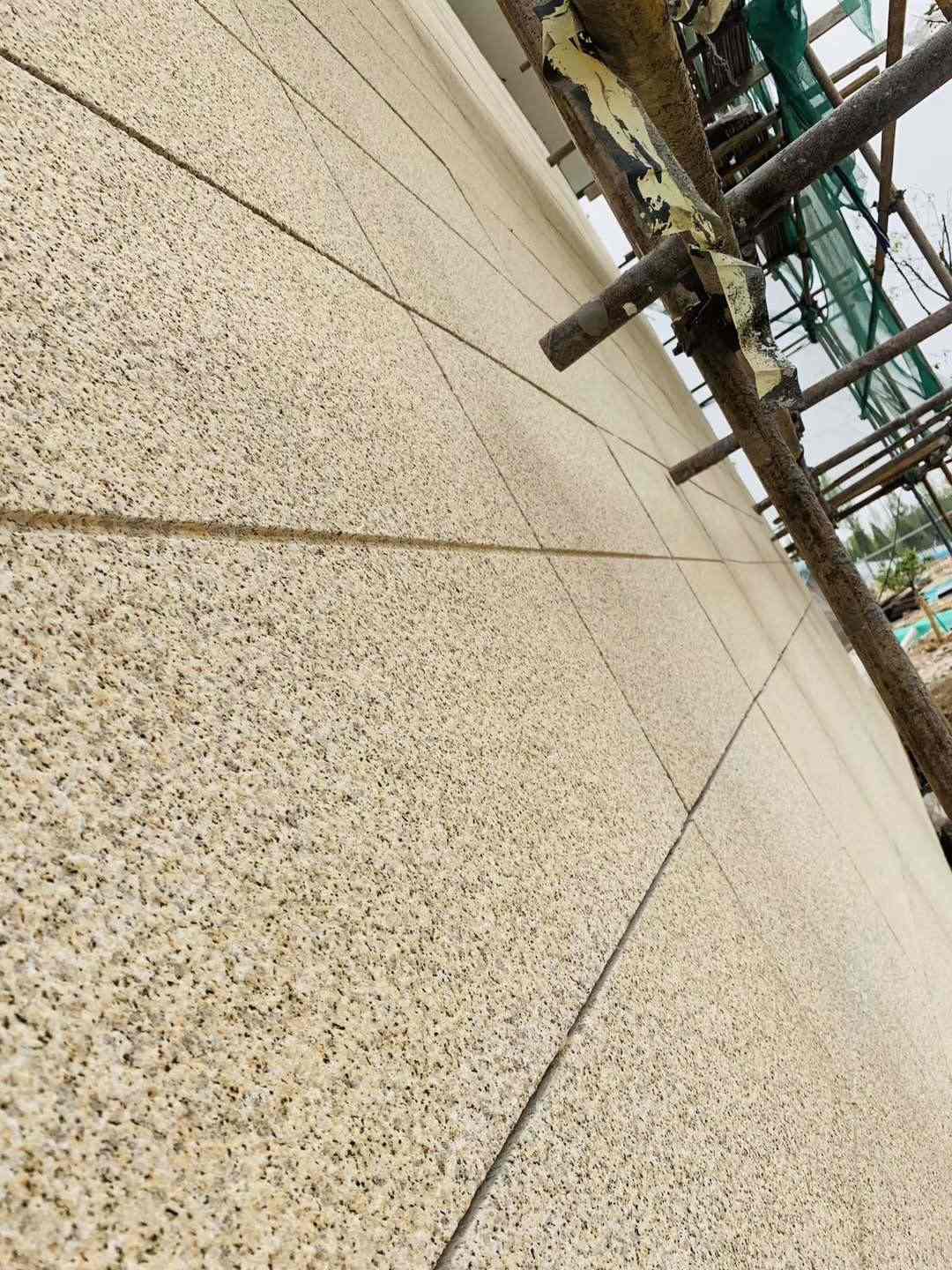 邯郸 黄金麻花岗岩荔枝面外墙干挂石材效果示例