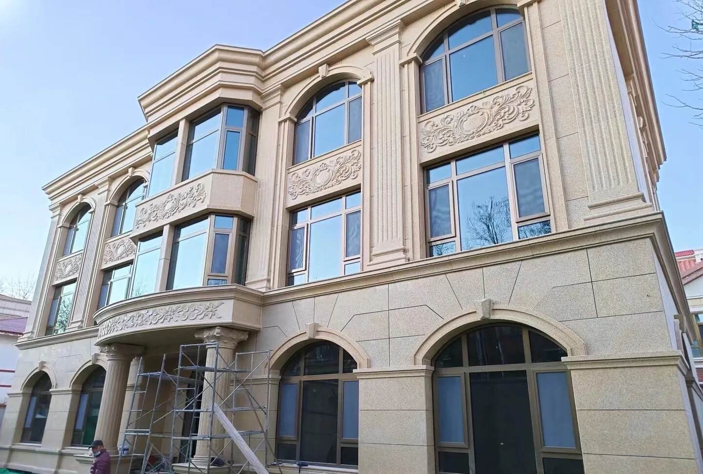 邯郸 黄金麻花岗岩别墅外墙干挂