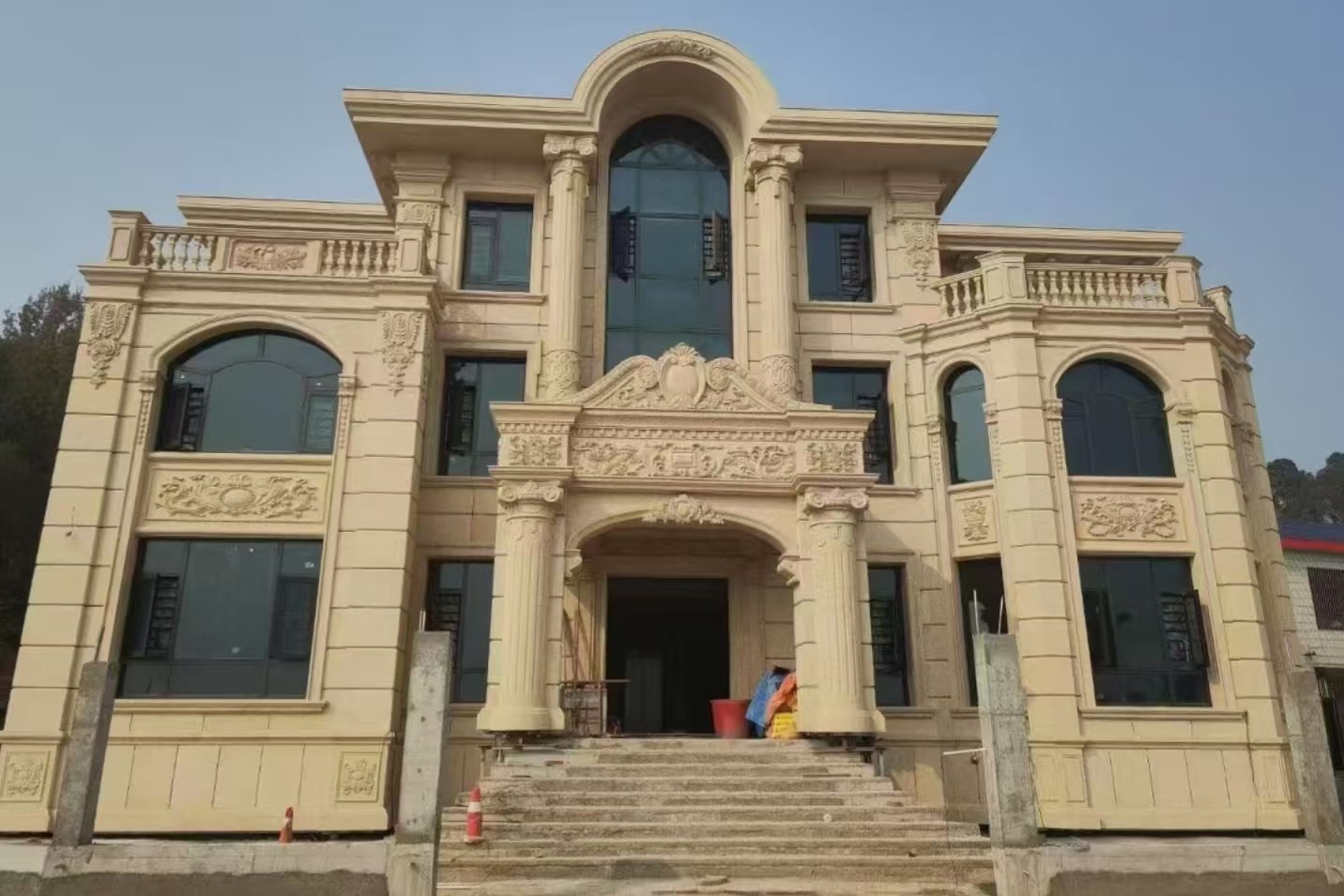 邯郸 黄金麻花岗岩别墅外墙干挂